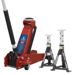 Sealey 3tonne Trolley Jack & Axle Stands Kit