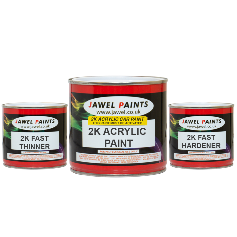 1Litre 2K Acrylic Paint Bargain Kit Jawel Paints