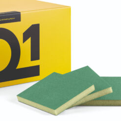 Q1 Double Sided Sanding Sponges Individually - Green - Superfine