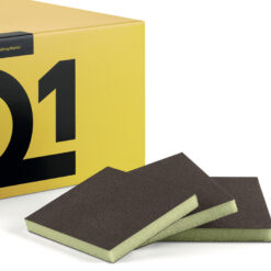 Q1 Double Sided Sanding Sponges Individually - Brown - Fine