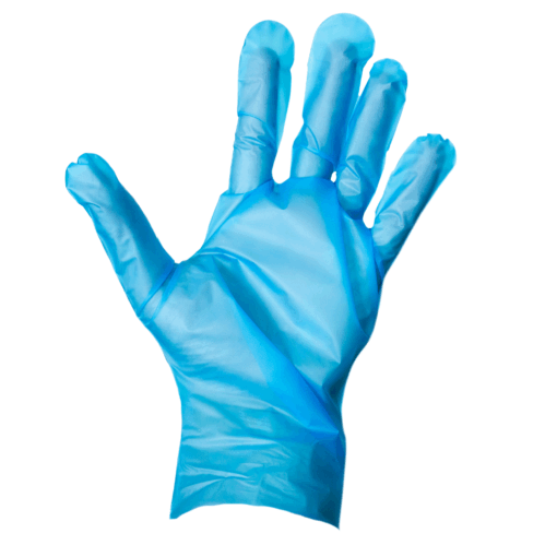 blue latex free gloves