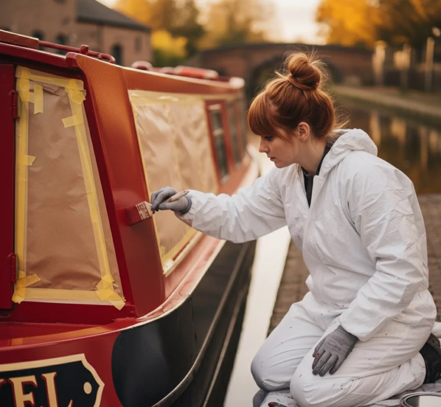narrow boat painting