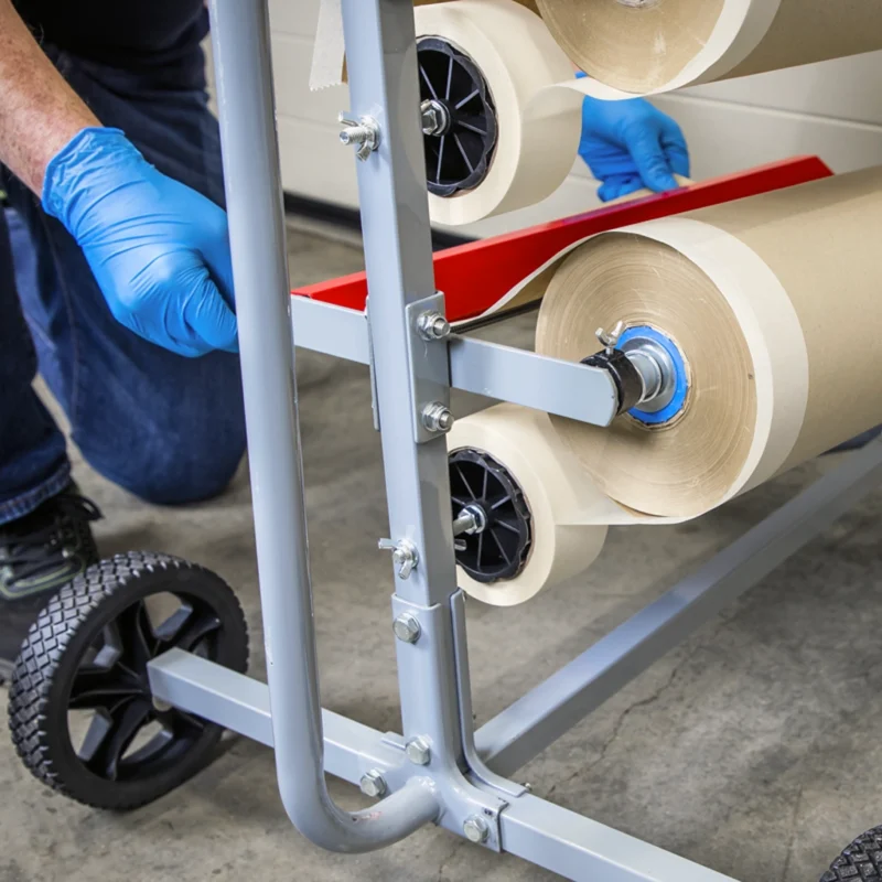 Masking Paper Dispenser Tree 2 x 300mm & 2 x 450mm Rolls - Image 3
